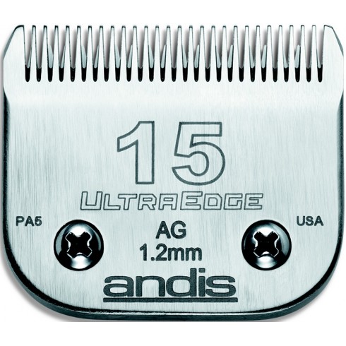 photo de Lame 1.2 mm N°15 ANDIS, tête de coupe TC64072 pour tondeuse PRO AGC/AGR/BGC/MBG/SMC