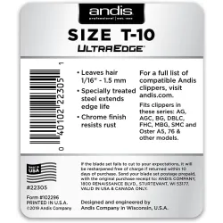 Tête de coupe T10, lame extra large, tete de coupe pour tonte chevaux, lame andis TC22305