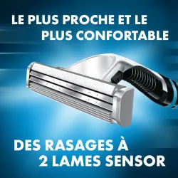 Lames Sensor Excel 2 Gillette, boite de 10, compatibles avec les rasoirs Gillette SENSOR