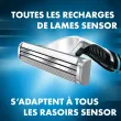 Lames Sensor Excel 2 Gillette, boite de 10, compatibles avec les rasoirs Gillette SENSOR