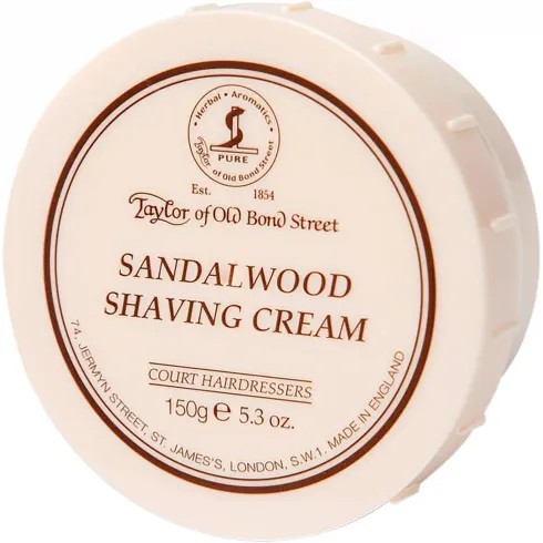 Crème à raser Taylor of bond street Sandalwood en pot 150G