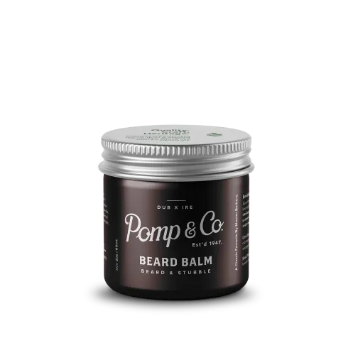 Baume à barbe Pomp & Co effet mat, coiffant et hydratant